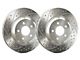SP Performance Double Drilled and Slotted Rotors with Silver ZRC Coated; Front Pair (15-23 Charger Pursuit)
