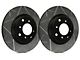 SP Performance Peak Series Slotted Rotors with Black ZRC Coated; Front Pair (15-23 Charger Pursuit)