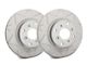 SP Performance Peak Series Slotted Rotors with Gray ZRC Coating; Front Pair (15-23 Charger Pursuit)