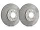 SP Performance Peak Series Slotted Rotors with Gray ZRC Coating; Rear Pair (06-23 V6 Charger w/ Single Piston Front Calipers)