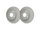 SP Performance Premium Rotors with Silver Zinc Plating; Rear Pair (06-23 V6 Charger w/ Single Piston Front Calipers)