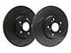 SP Performance Double Drilled and Slotted Rotors with Black ZRC Coated; Rear Pair (94-04 Mustang Cobra, Bullitt, Mach 1)