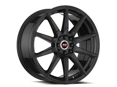 Spec-1 SP-51 Gloss Black Wheel; 18x8; 38mm Offset (16-24 Camaro, Excluding SS w/ 6-Piston Front Calipers & ZL1)