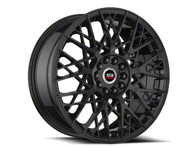 Spec-1 SP-53 Gloss Black Wheel; 18x8; 38mm Offset (16-24 Camaro, Excluding SS w/ 6-Piston Front Calipers & ZL1)