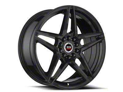 Spec-1 SP-54 Gloss Black Wheel; 18x8; 38mm Offset (10-15 Camaro, Excluding ZL1)