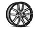 Spec-1 SP-56 Gloss Black and Machined Wheel; 18x8; 38mm Offset (16-24 Camaro, Excluding SS w/ 6-Piston Front Calipers & ZL1)