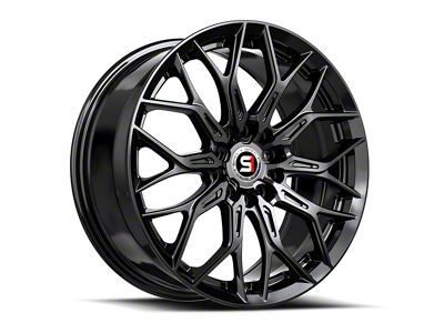 Spec-1 SP-57 Gloss Black Wheel; 18x8; 38mm Offset (16-24 Camaro, Excluding SS w/ 6-Piston Front Calipers & ZL1)