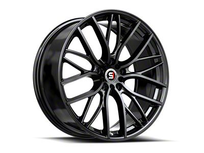 Spec-1 SP-61 Gloss Black Wheel; 18x8; 38mm Offset (16-24 Camaro, Excluding SS w/ 6-Piston Front Calipers & ZL1)