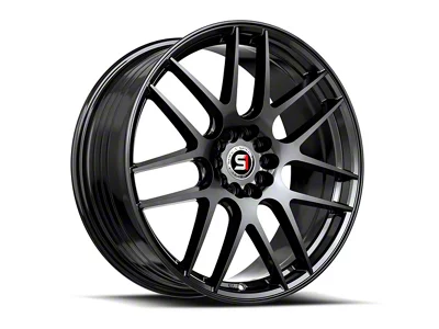 Spec-1 SP-65 Gloss Black Wheel; 18x8; 34mm Offset (10-15 Camaro, Excluding ZL1)