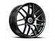 Spec-1 SP-65 Gloss Black Wheel; 18x8; 34mm Offset (16-24 Camaro, Excluding SS w/ 6-Piston Front Calipers & ZL1)