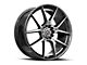 Spec-1 SP-71 Gloss Black and Machined Wheel; 20x8.5; 38mm Offset (16-24 Camaro, Excluding SS w/ 6-Piston Front Calipers & ZL1)