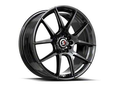 Spec-1 SP-71 Gloss Black Wheel; 18x8; 38mm Offset (16-24 Camaro, Excluding SS w/ 6-Piston Front Calipers & ZL1)