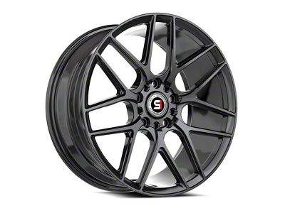 Spec-1 SP-78 Gloss Black Wheel; 18x8; 35mm Offset (16-24 Camaro, Excluding SS w/ 6-Piston Front Calipers & ZL1)