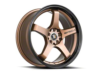 Spec-1 SPT-31 Matte Bronze and Black Lip Wheel; 20x9; 38mm Offset (10-15 Camaro, Excluding ZL1)