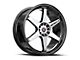 Spec-1 SPT-33 Gloss Black and Machined Wheel; 20x9; 38mm Offset (10-15 Camaro, Excluding ZL1)