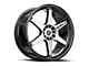 Spec-1 SPT-33 Gloss Black and Machined Wheel; 20x9; 38mm Offset (16-24 Camaro, Excluding SS w/ 6-Piston Front Calipers & ZL1)