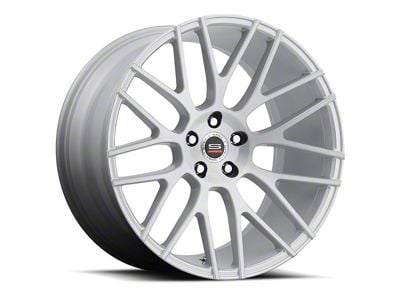 Spec-1 SPL-001 Silver and Brushed Wheel; 22x9; 15mm Offset (08-23 RWD Challenger, Excluding SRT Hellcat & Widebody)