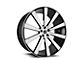 Spec-1 SPL-002 Gloss Black and Brushed Wheel; 22x9; 15mm Offset (08-23 RWD Challenger, Excluding SRT Hellcat & Widebody)