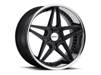 Spec-1 SSL-301 Matte Black Wheel; 22x9; 15mm Offset (08-23 RWD Challenger, Excluding SRT Hellcat & Widebody)