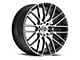 Spec-1 SP-20 Gloss Black and Machined Wheel; 17x7.5; 38mm Offset (99-04 Mustang GT, V6)