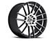 Spec-1 SP-21 Matte Black and Machined Wheel; 17x7.5; 38mm Offset (99-04 Mustang GT, V6)