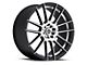 Spec-1 SP-21 Matte Black and Machined Wheel; 17x7.5; 38mm Offset (99-04 Mustang GT, V6)