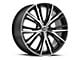 Spec-1 SP-34 Gloss Black and Machined Wheel; Rear Only; 18x7; 48mm Offset (99-04 Mustang GT, V6)