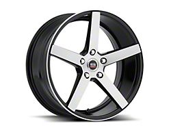 Spec-1 SP-36 Gloss Black and Brushed Wheel; 20x8.5; 38mm Offset (99-04 Mustang GT, V6)