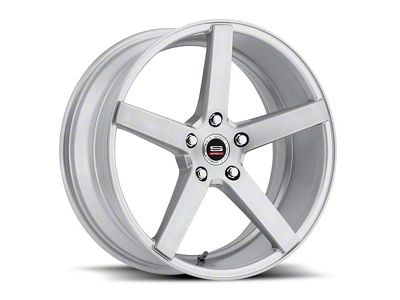 Spec-1 SP-36 Silver and Brushed Wheel; 20x8.5; 38mm Offset (10-14 Mustang GT w/o Performance Pack, V6)