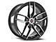 Spec-1 SP-50 Gloss Black and Machined Wheel; 17x7.5; 38mm Offset (99-04 Mustang GT, V6)