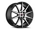 Spec-1 SP-51 Gloss Black and Machined Wheel; 17x7.5; 42mm Offset (99-04 Mustang GT, V6)