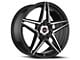 Spec-1 SP-54 Gloss Black and Machined Wheel; 18x8; 38mm Offset (99-04 Mustang GT, V6)