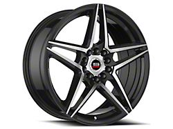 Spec-1 SP-54 Gloss Black and Machined Wheel; 20x8.5; 38mm Offset (99-04 Mustang GT, V6)