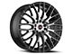 Spec-1 SP-55 Gloss Black and Machined Wheel; 20x8.5; 38mm Offset (99-04 Mustang GT, V6)