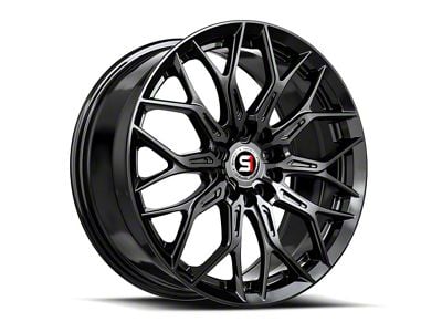 Spec-1 SP-57 Gloss Black Wheel; 17x7.5; 42mm Offset (10-14 Mustang GT w/o Performance Pack, V6)