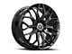 Spec-1 SP-57 Gloss Black Wheel; 17x7.5; 42mm Offset (94-98 Mustang)