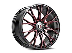 Spec-1 SP-59 Gloss Black and Red Machined Wheel; 17x7.5; 42mm Offset (05-09 Mustang GT, V6)