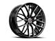 Spec-1 SP-61 Gloss Black and Machined Wheel; 17x8; 42mm Offset (99-04 Mustang GT, V6)