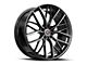 Spec-1 SP-61 Gloss Black and Machined Wheel; 18x8; 38mm Offset (99-04 Mustang GT, V6)