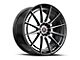 Spec-1 SP-64 Gloss Black and Machined Wheel; Rear Only; 20x9; 38mm Offset (94-98 Mustang)