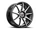 Spec-1 SP-67 Gloss Black and Machined Wheel; 18x8; 38mm Offset (99-04 Mustang GT, V6)