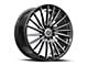 Spec-1 SP-68 Gloss Black and Machined Wheel; 18x8; 38mm Offset (99-04 Mustang GT, V6)