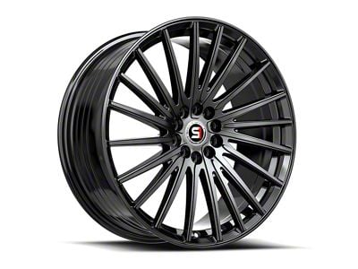 Spec-1 SP-68 Gloss Black Wheel; 17x7.5; 42mm Offset (94-98 Mustang)