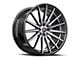 Spec-1 SP-69 Gloss Black Machined and Undercut Wheel; 17x7.5; 42mm Offset (94-98 Mustang)