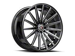 Spec-1 SP-69 Gloss Black and Milled Wheel; 18x8; 38mm Offset (05-09 Mustang GT, V6)