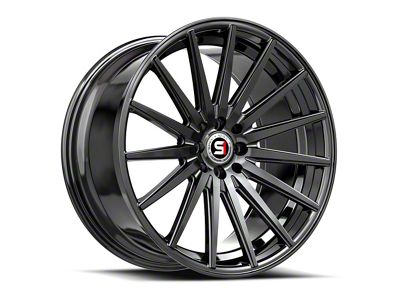 Spec-1 SP-69 Gloss Black Wheel; Rear Only; 19x8.5; 38mm Offset (99-04 Mustang GT, V6)