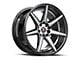 Spec-1 SP-73 Gloss Black Machined and Undercut Wheel; 18x8; 38mm Offset (99-04 Mustang GT, V6)