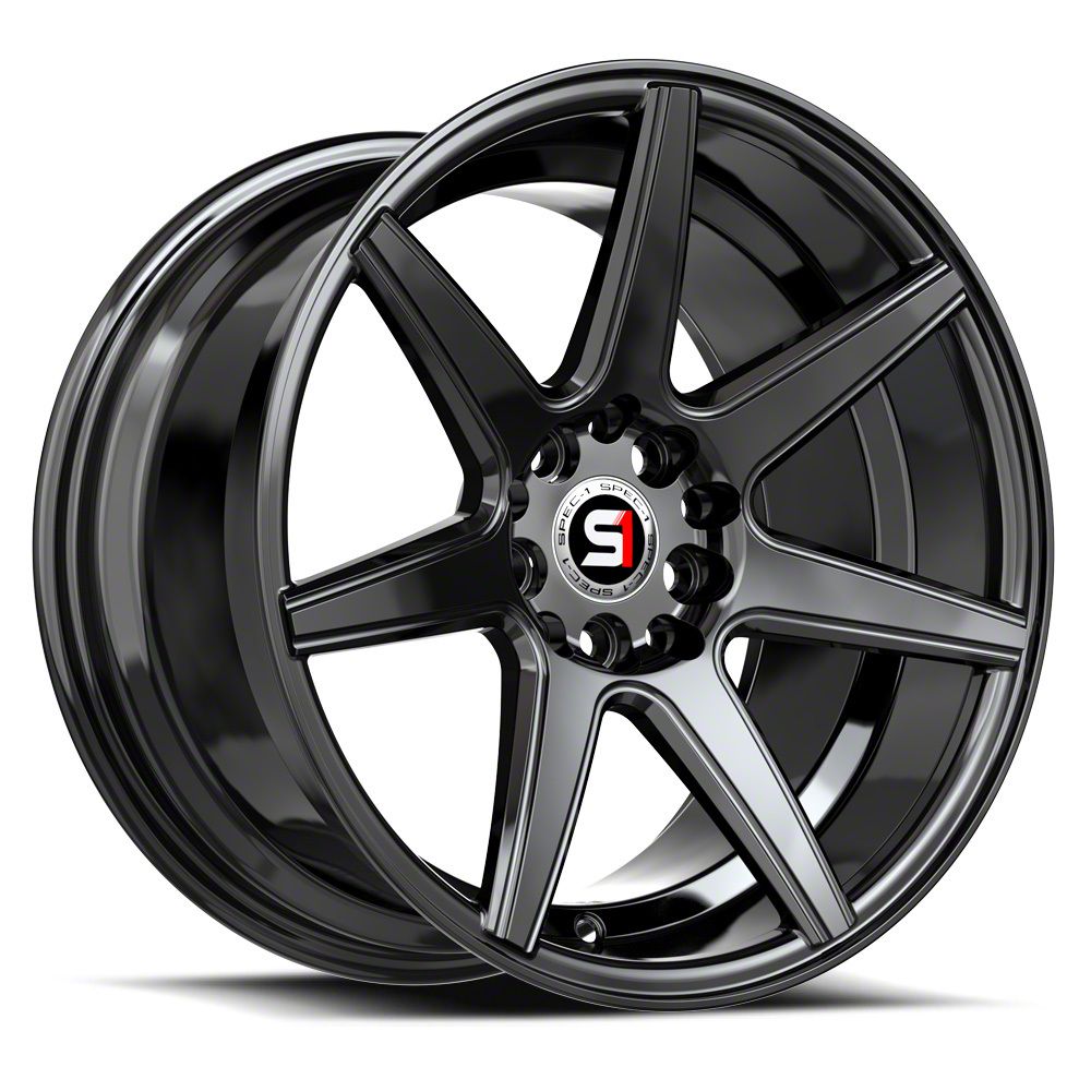 Spec-1 Mustang Sp-73 Gloss Black Wheel; 17x7.5; 42mm Offset Sp 