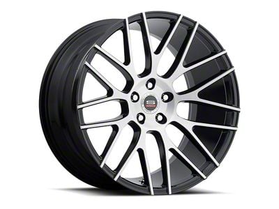 Spec-1 SPL-001 Gloss Black and Brushed Wheel; Rear Only; 20x10.5; 42mm Offset (2024 Mustang)