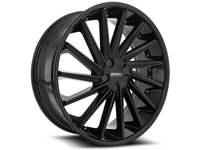 Spec-1 SPL-004 Gloss Black Wheel; Rear Only; 24x9; 35mm Offset (15-23 Mustang GT, EcoBoost, V6)